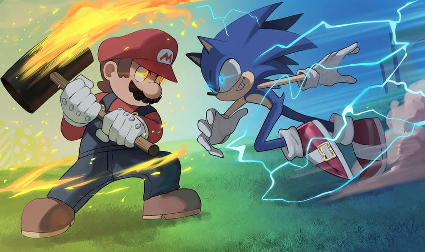 Mario And Sonic Drawing by EddTordsworld12 on DeviantArt