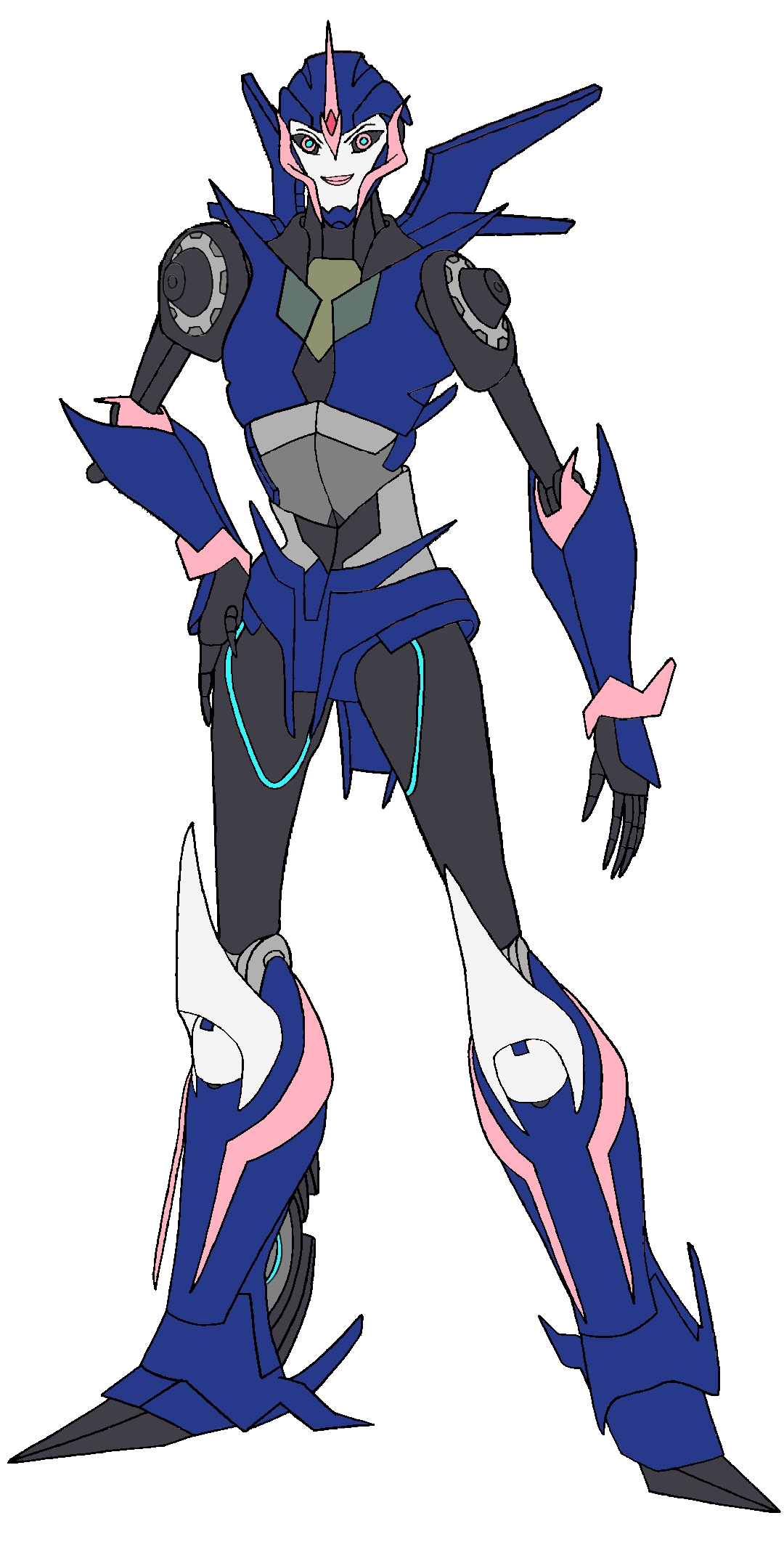 Transformers Prime-Blue Arcee by RockBlazePrime on DeviantArt