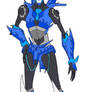 Transformers Prime-Arcee Blue Fire Style