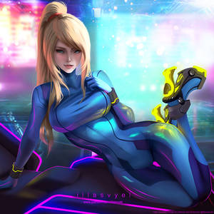 Samus Aran by @Illasvyel.art