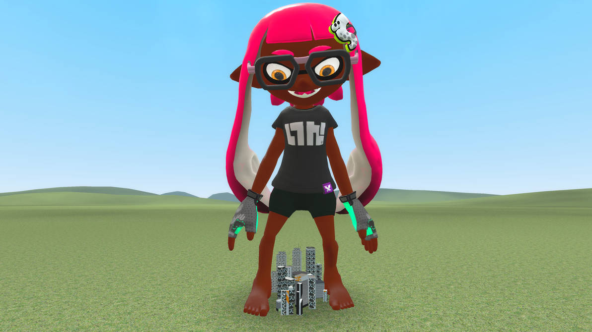 Colossal Inkling Giantess Inkling Near City by GiantInklingFan on DeviantArt