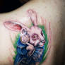 alice rabbit tattoo