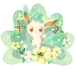 Commission #6  Leafeon