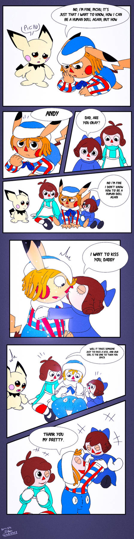 Pikachu Randy Pikachu Raggedy Andy, Bailey and Penny by 185480 on DeviantArt