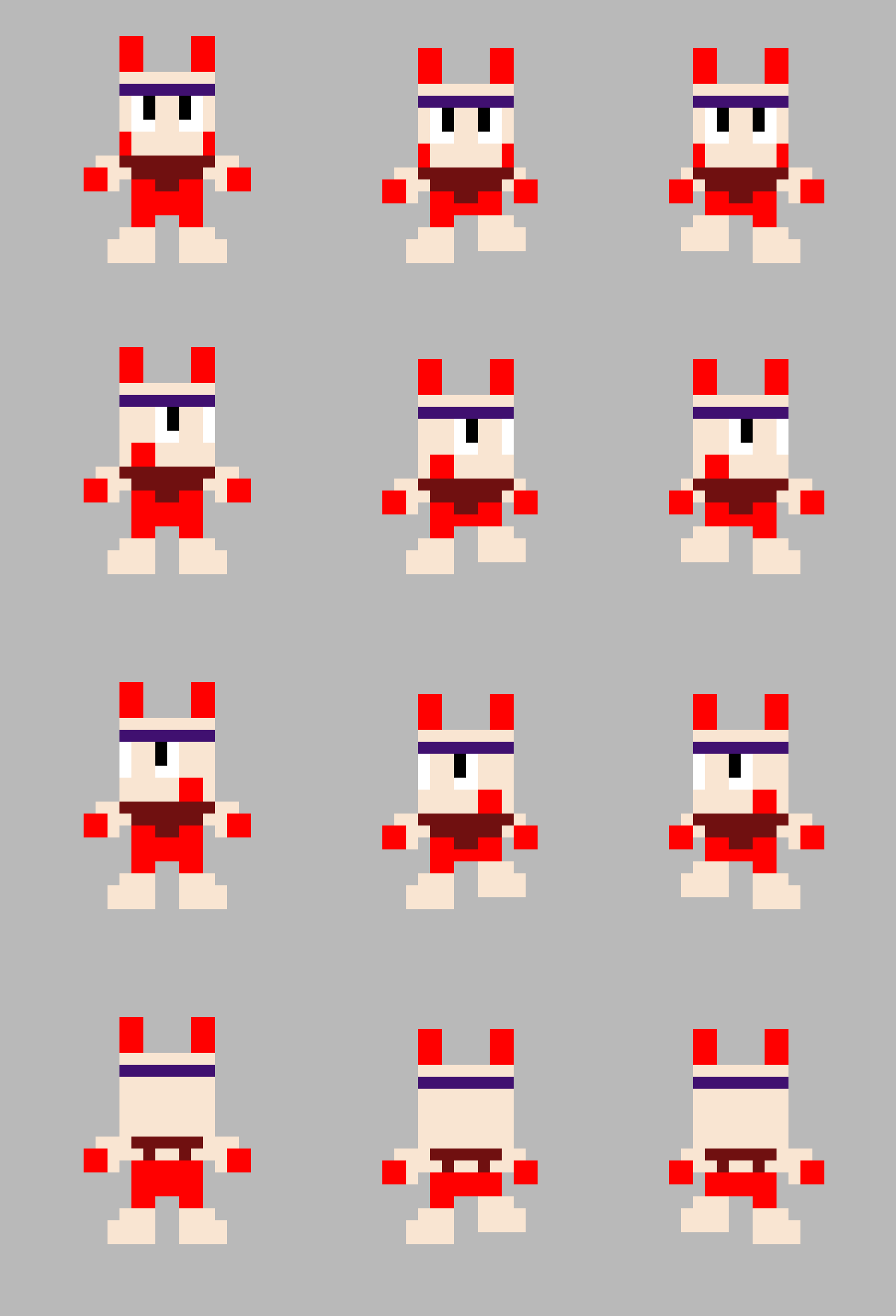 Andy's Apple Farm: Posihead the Rabbit Sprites by 185480 on DeviantArt