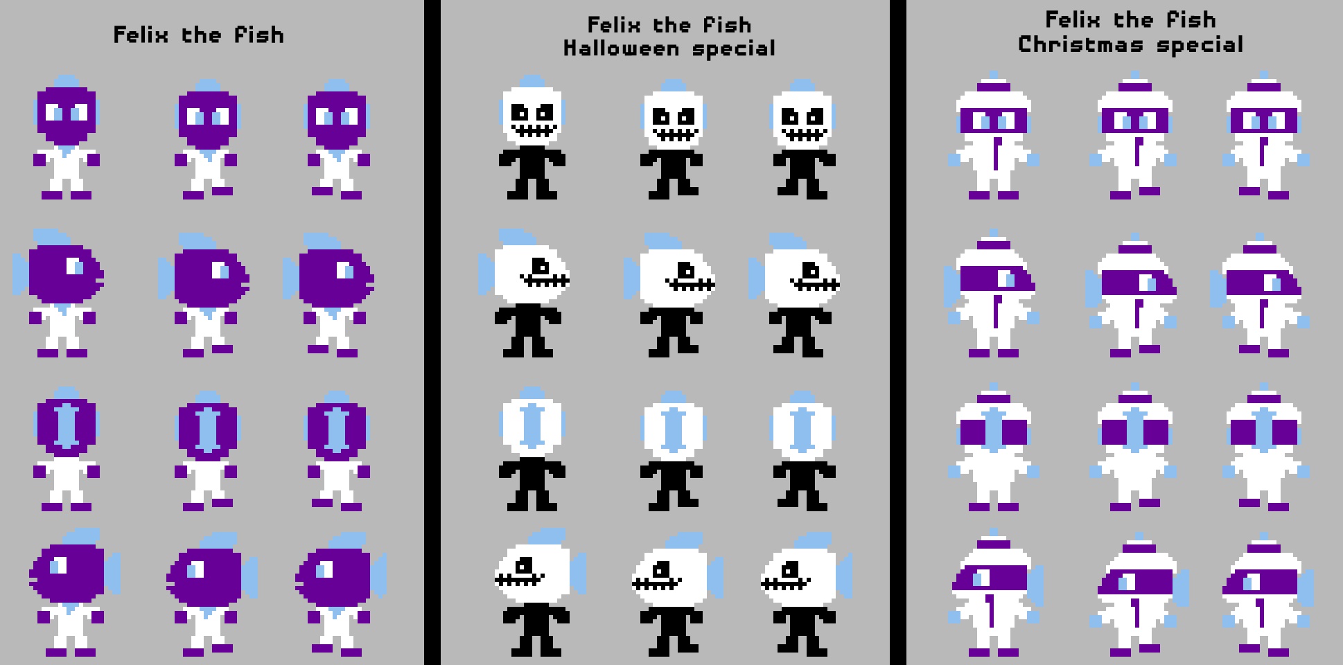 Andy's Apple farm : Felix the fish Sprites by 185480 on DeviantArt