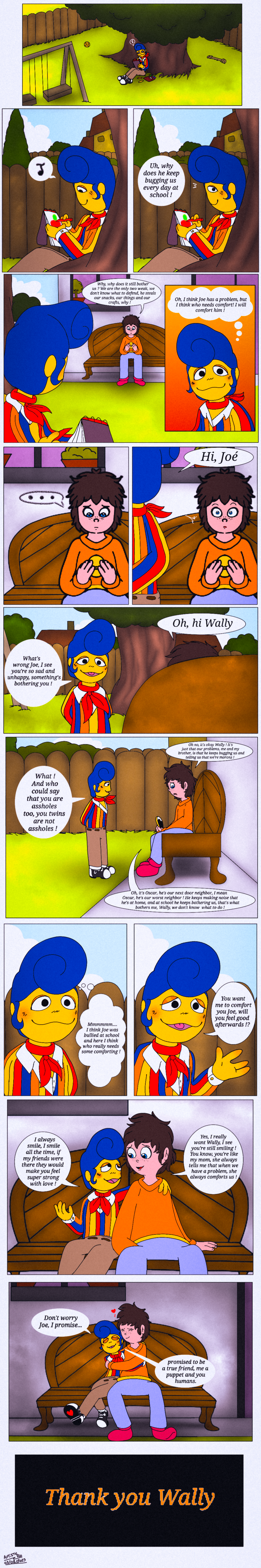 Hi! We are working on a translation of a fan comic by the FNaF