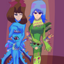 Tea Gardner and Roxy dressed as Anglow and Spearow//request