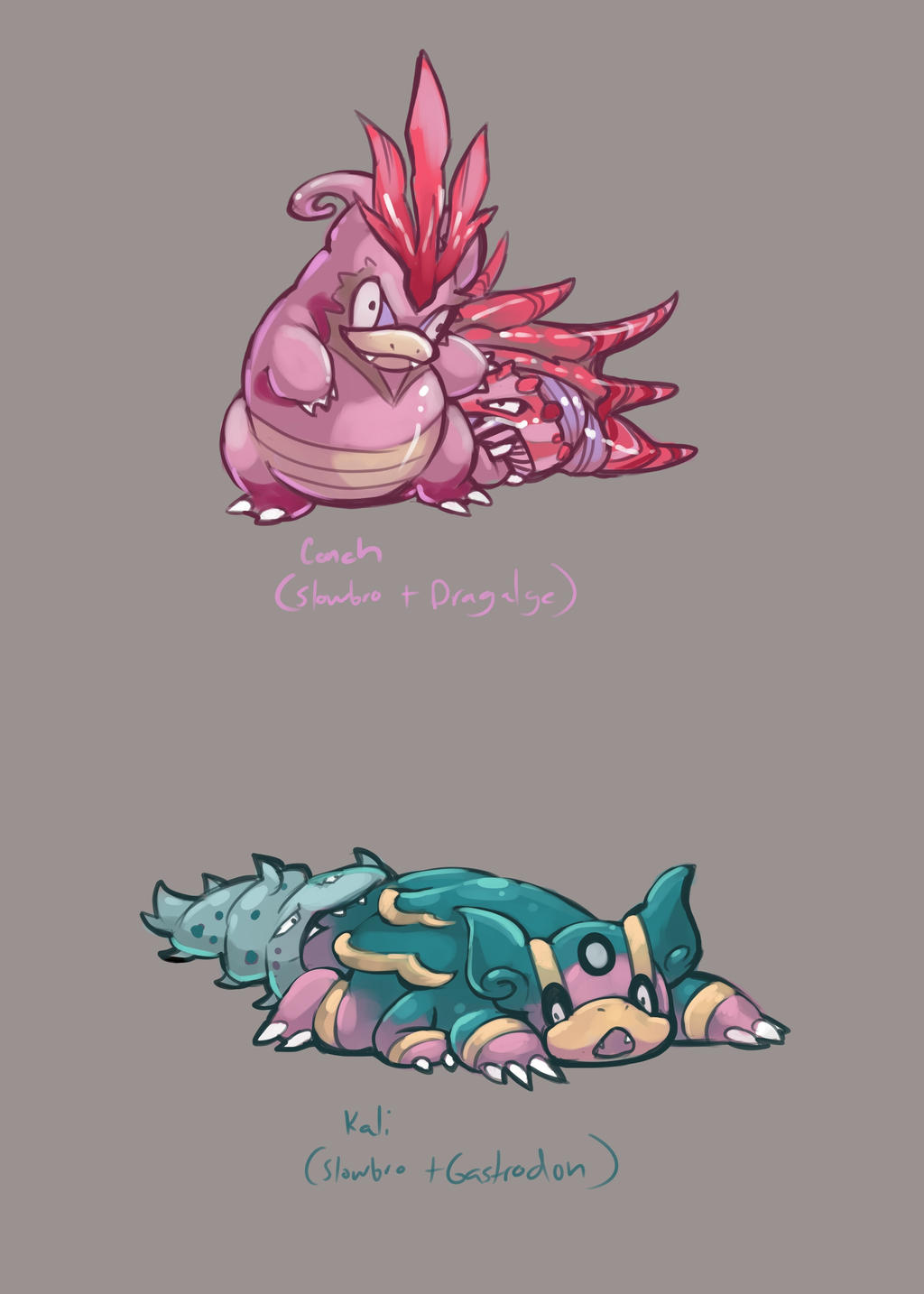 Slowbro Variants Slowbro Variants by AudGreen on DeviantArt