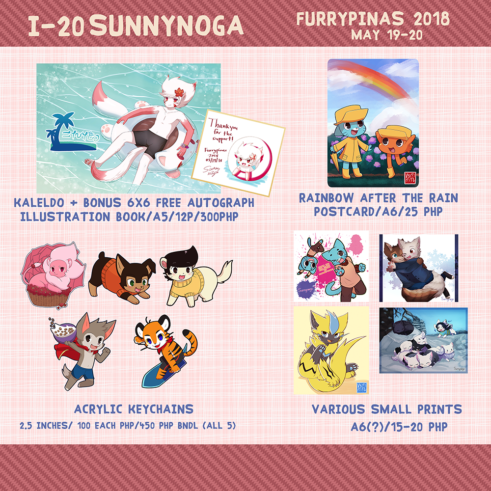 Furrypinas 2018 Goods List