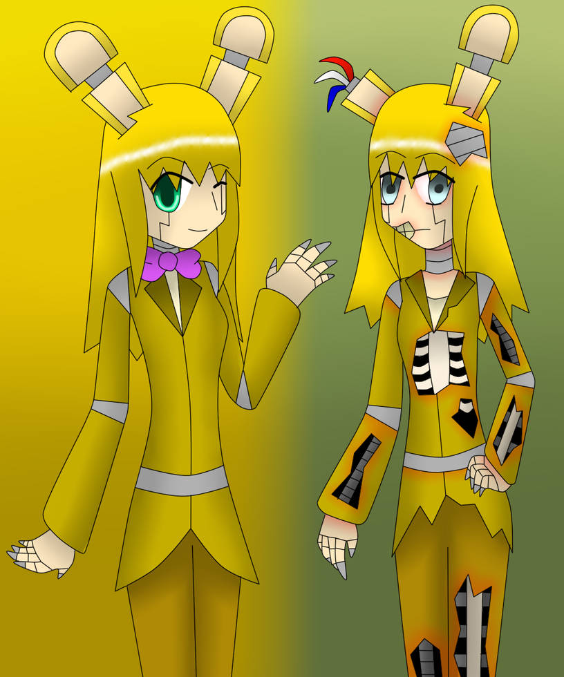 Springbonnie and Springtrap by DracoAquarius on DeviantArt