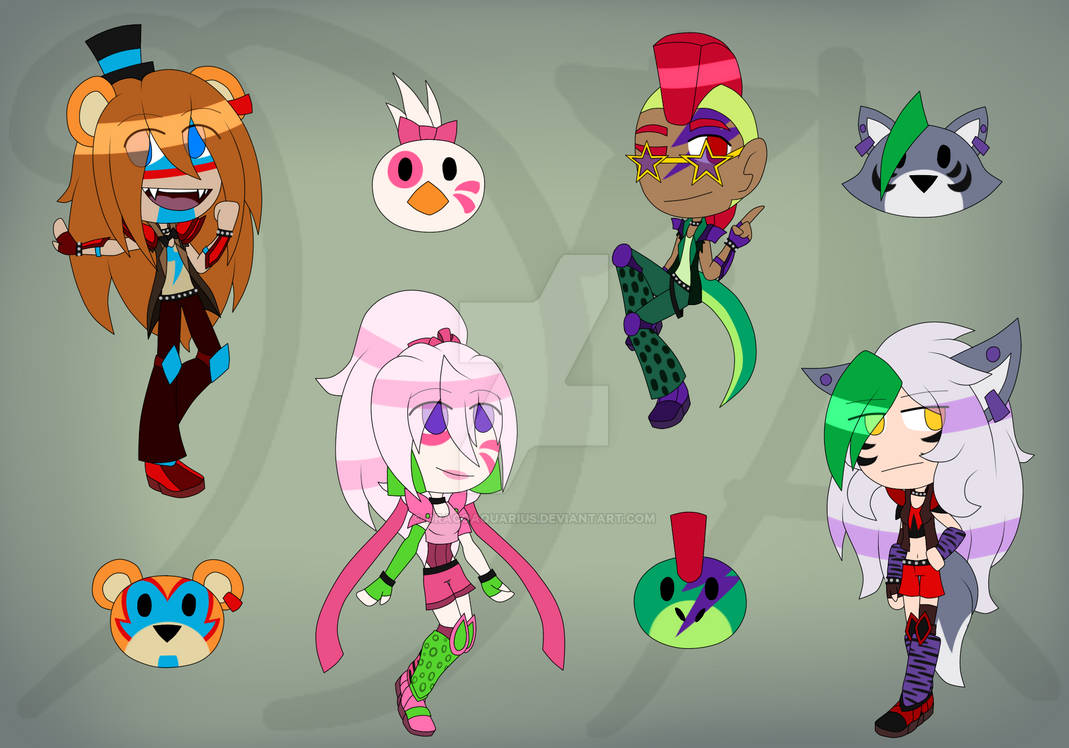 Glam Rocks Outline Glamrocks (Redesign) by DracoAquarius on DeviantArt
