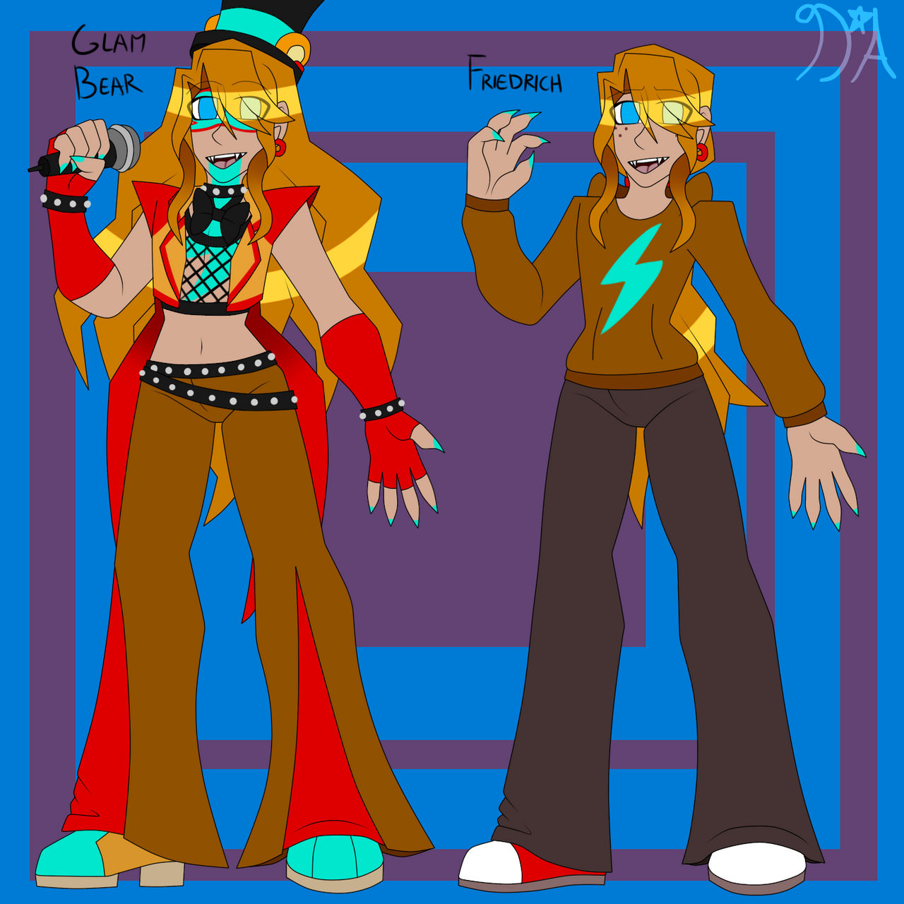 Glam Rocks Outline Glamrocks (FNAFHS Version) 1 by DracoAquarius on DeviantArt
