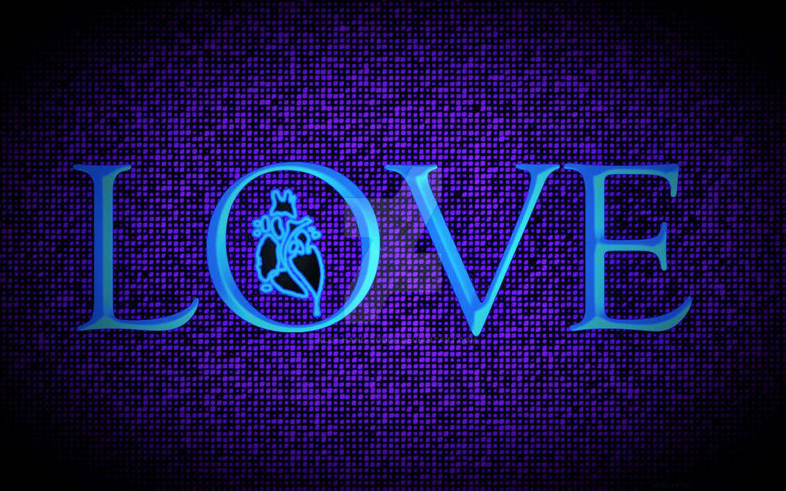 LOVE BLUE WALLPAPER by Aley-Hand-Rough on DeviantArt