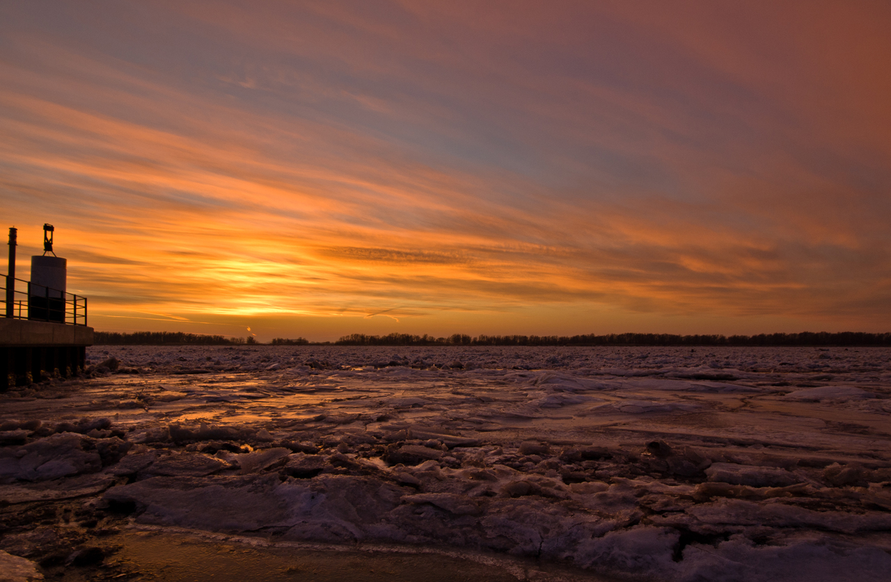 Sunset Elbe