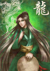 Jade Dragon by ZakuraRain