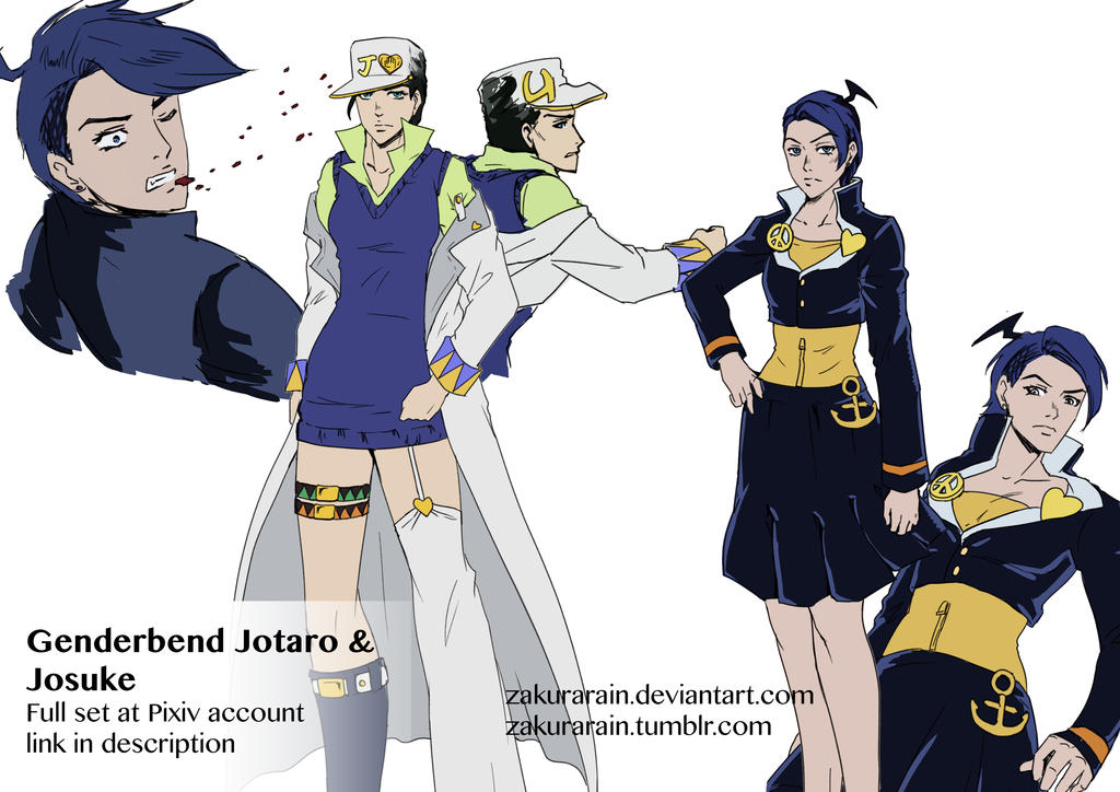 JoJo's Bizarre Adventure Jotaro Gender Bending Fan Art