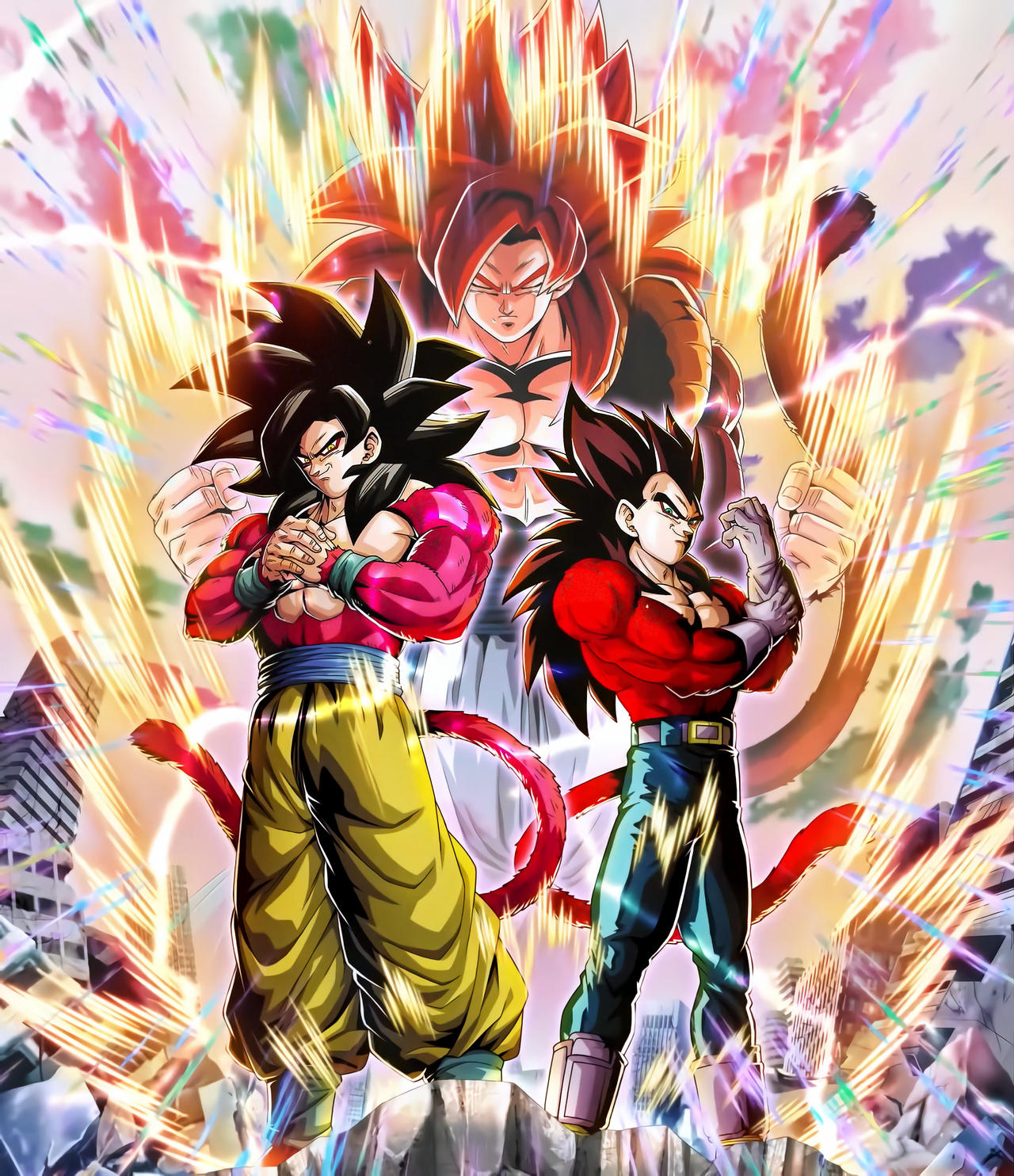 SSJ4 Goku and SSJ4 Vegeta (REAL HD) by clannadan on DeviantArt