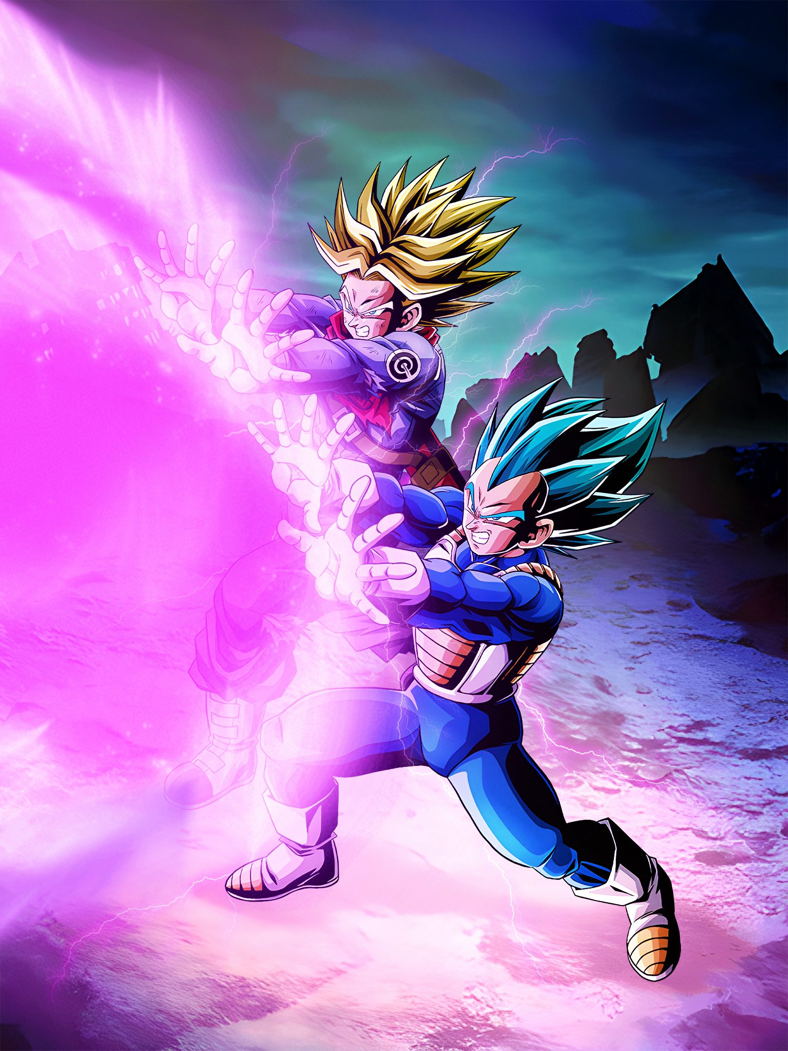 Dragon Ball Multiverse Vegeta vs Mirai Trunks by AlexMercury16 on DeviantArt