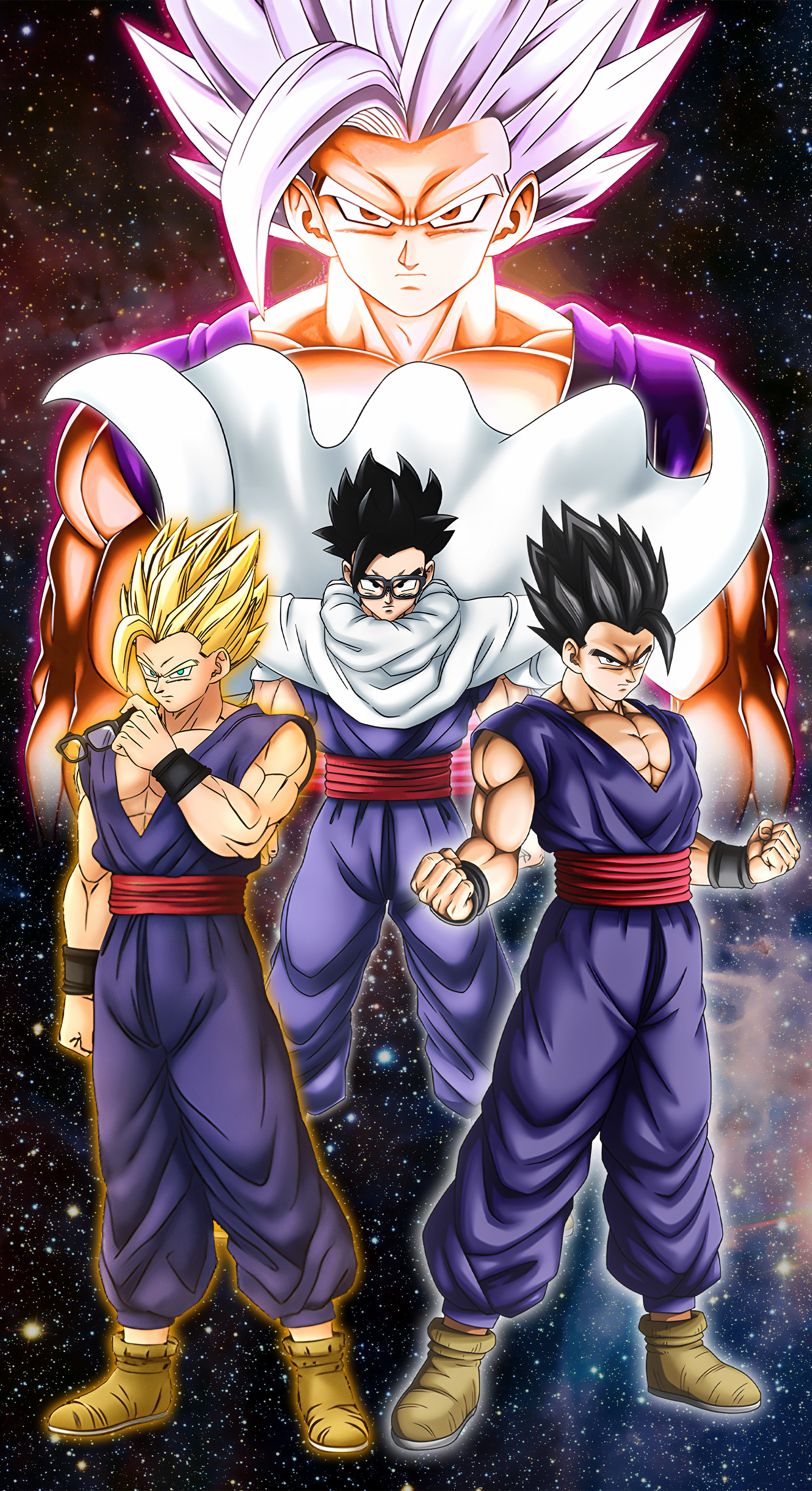 Wallpaper anime, 2022, dragon ball super, gohan, super saiyan