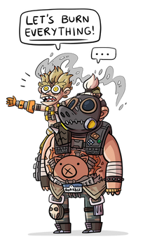 Junkrat and Roadhog BFFs