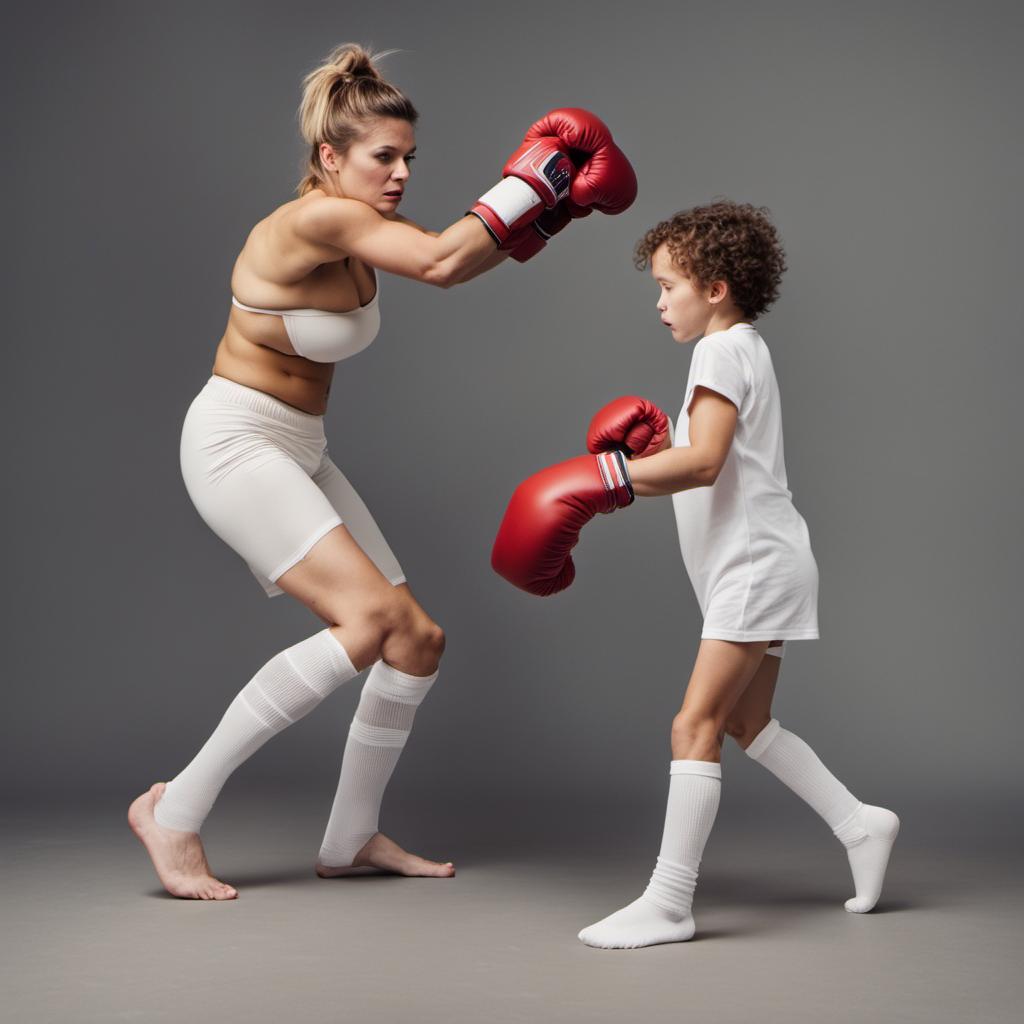 Bed Boxing Deviantart Mother and son boxing wearing heavy, white knee so by rainman9902 on ...