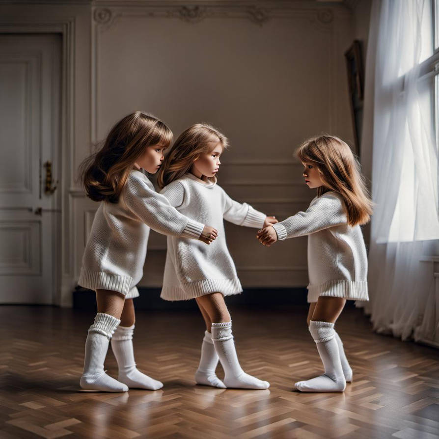 Two Life Sized Little Girl Dolls Wearing Jumpers W By Rainman9902 On two-life-sized-little-girl-dolls-wearing-jumpers-w-by-rainman9902-on