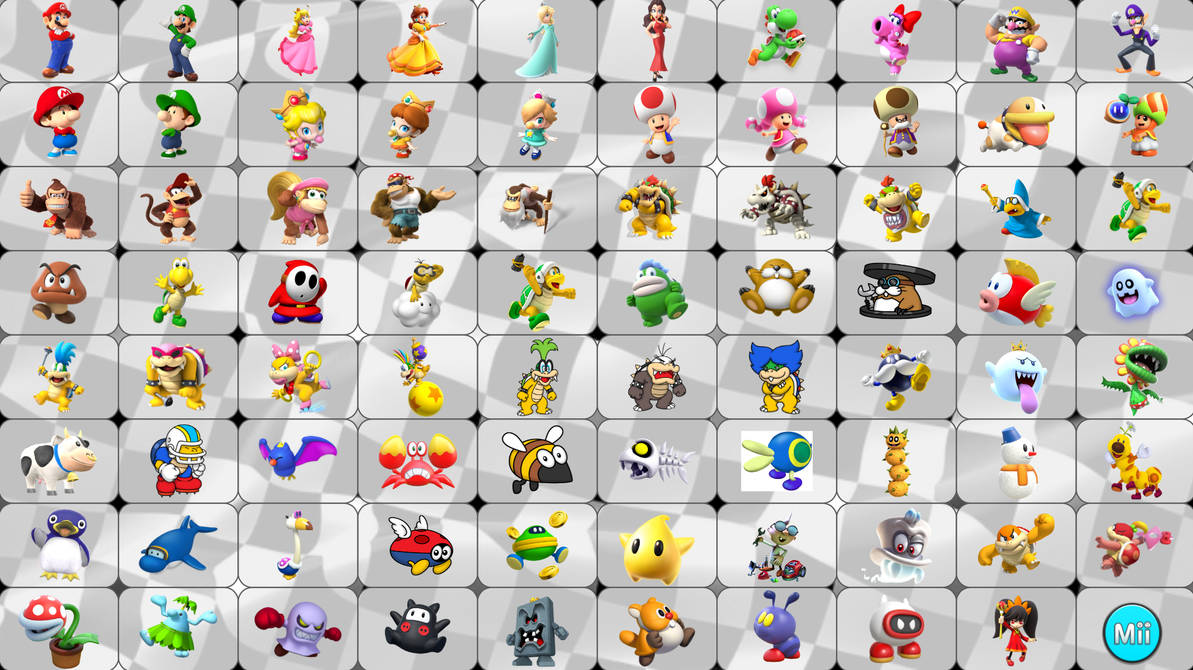 Mario Kart World Roster by OmarObject9 on DeviantArt