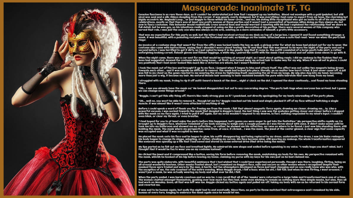 Masquerade Inanimate TF TG By FRKsyll On DeviantArt masquerade-inanimate-tf-tg-by-frksyll-on-deviantart