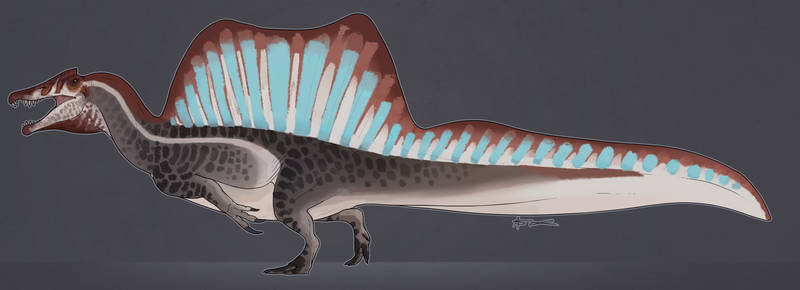 Jurassic Park 3 spinosaurus (2020 redraw)
