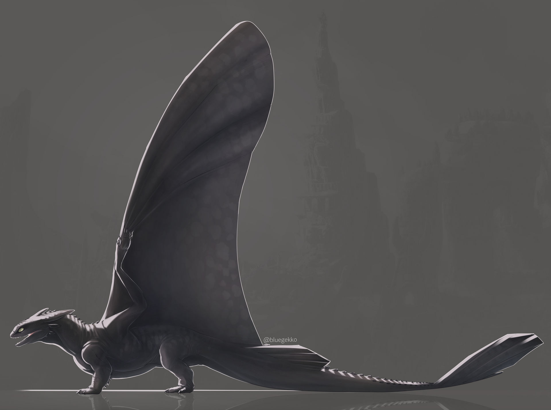 Toothless (2021 version) by bluegekk0 on DeviantArt
