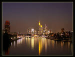 Frankfurt in the evening by kine80