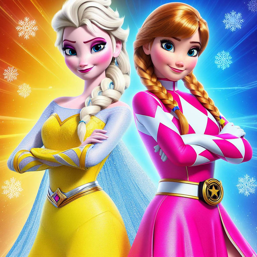 Elsa and anna power rangers by Tank446 on DeviantArt