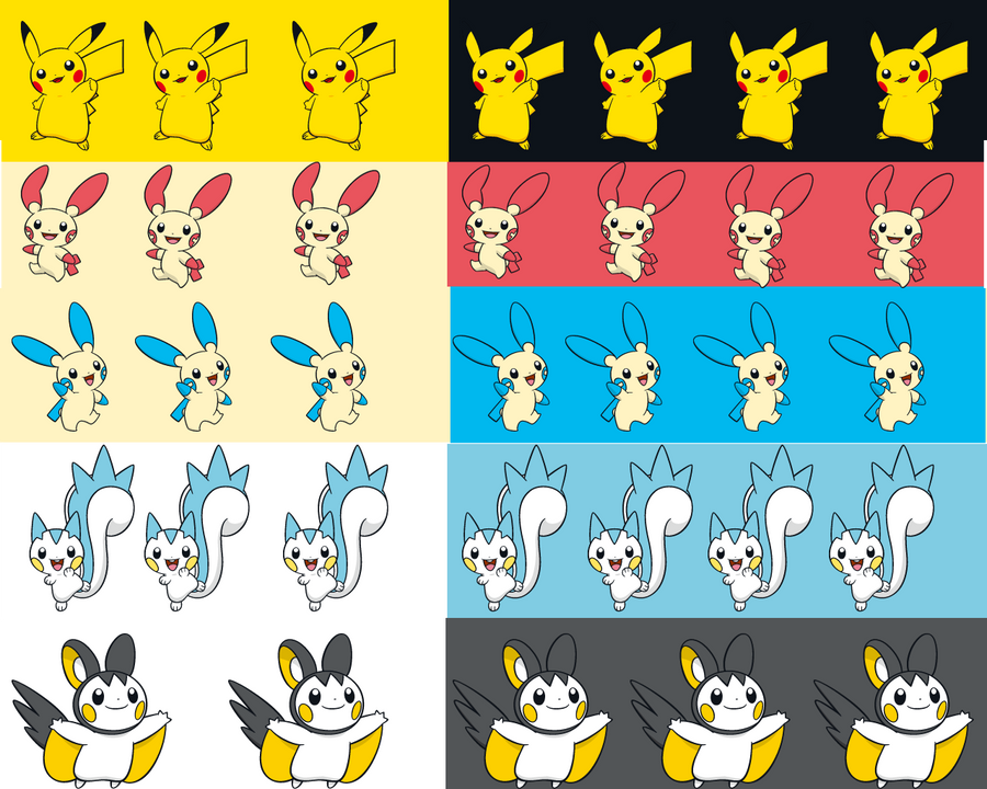 Pikachu Mutations Pikachu Variations by Shadowhedgiefan91 on DeviantArt