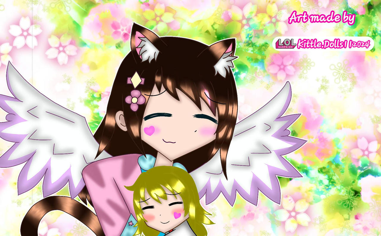 Me hugging spongebob squarepants from my show art!