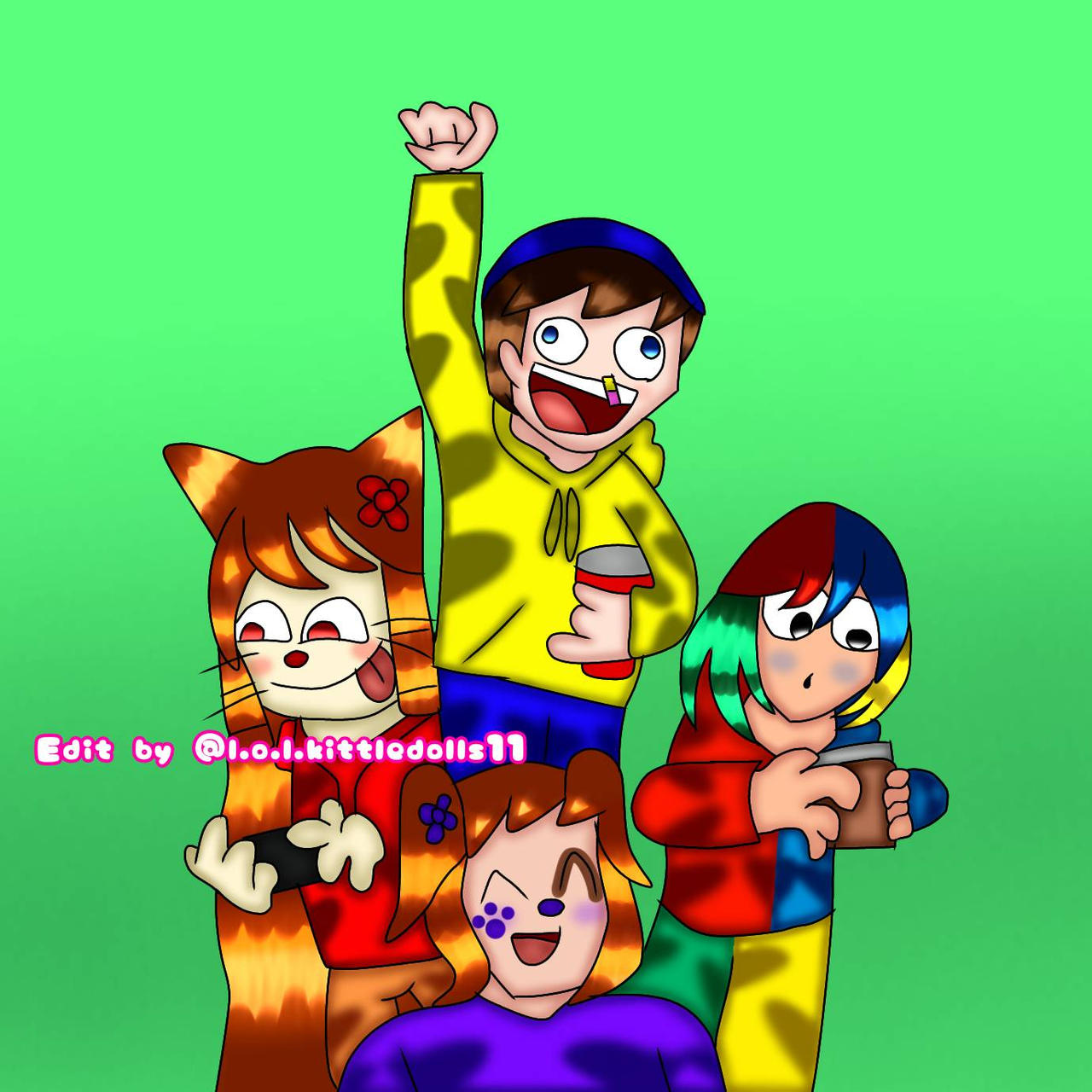 Catdog Jeffy and kite are best friend best group