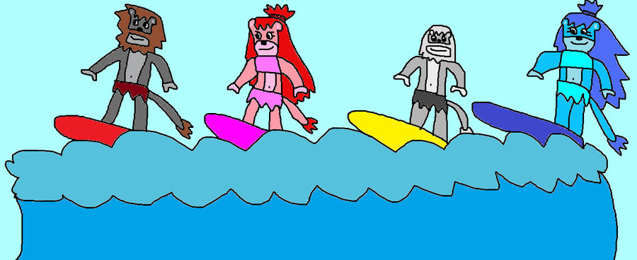 Cave Anthro SKRF Surfing by jacobyel on DeviantArt