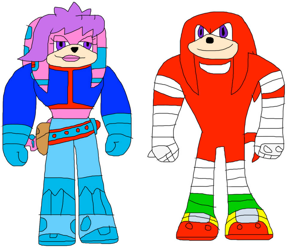 Earth Knuckles Ex-Earth Knuckles and Julie-Su by jacobyel on DeviantArt