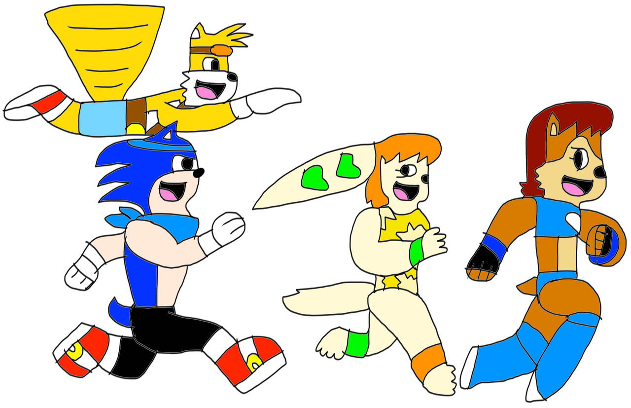 Racing Sonic and Tails by jacobyel on DeviantArt