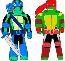 TMNTR - Leonardo and Raphael