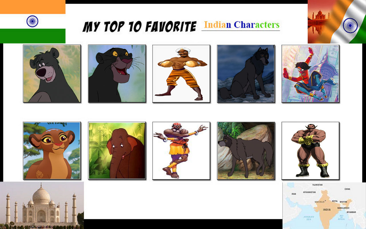 My Top 10 Favorite Indian Characters by jacobyel on DeviantArt