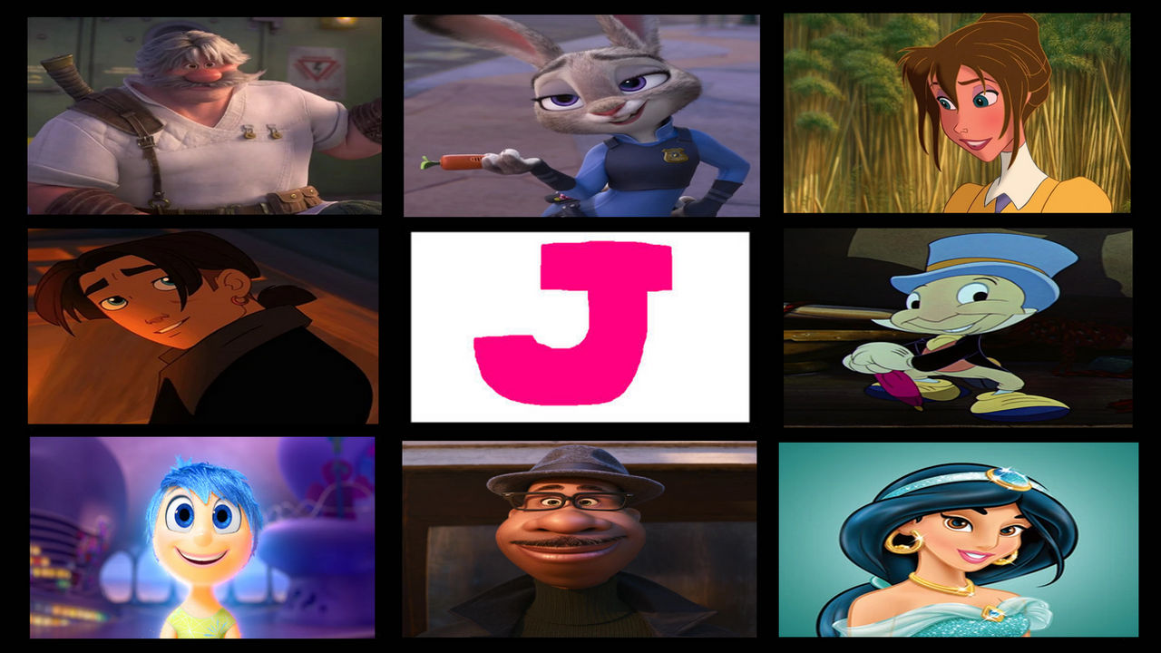 Letter R J Characters My Favorite Letter J Characters by jacobyel on DeviantArt
