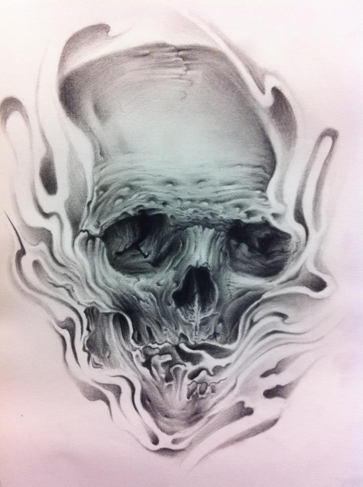 melting skull