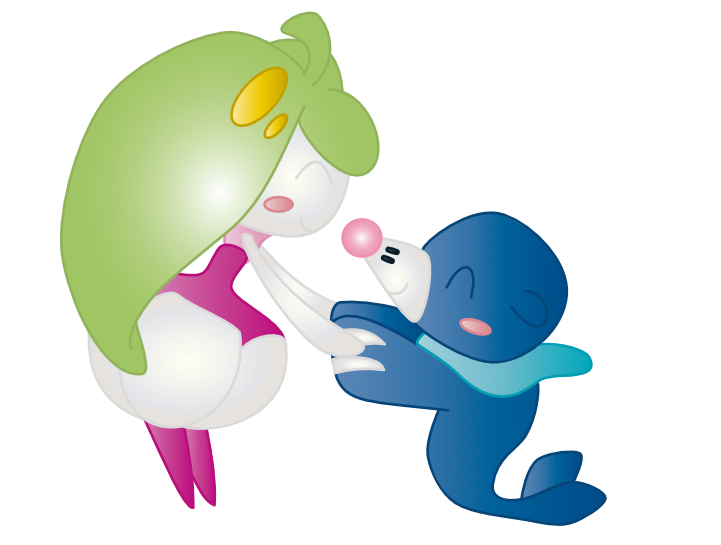 Pokemon Steenee and Popplio Fan Art