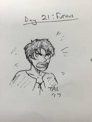 Inktober day 21: Furious (Eren Jaegar)