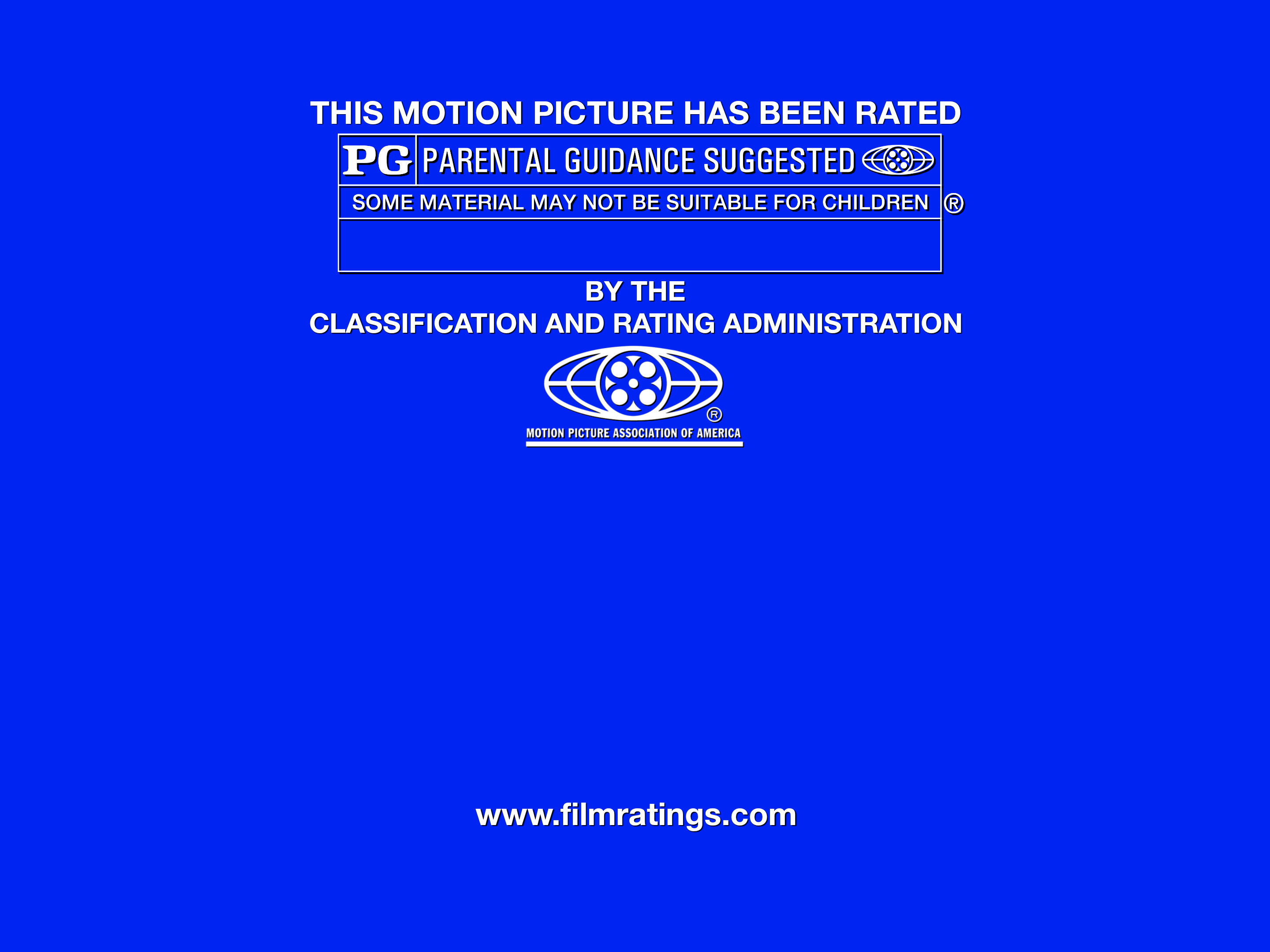 MPAA Screen Rated PG 