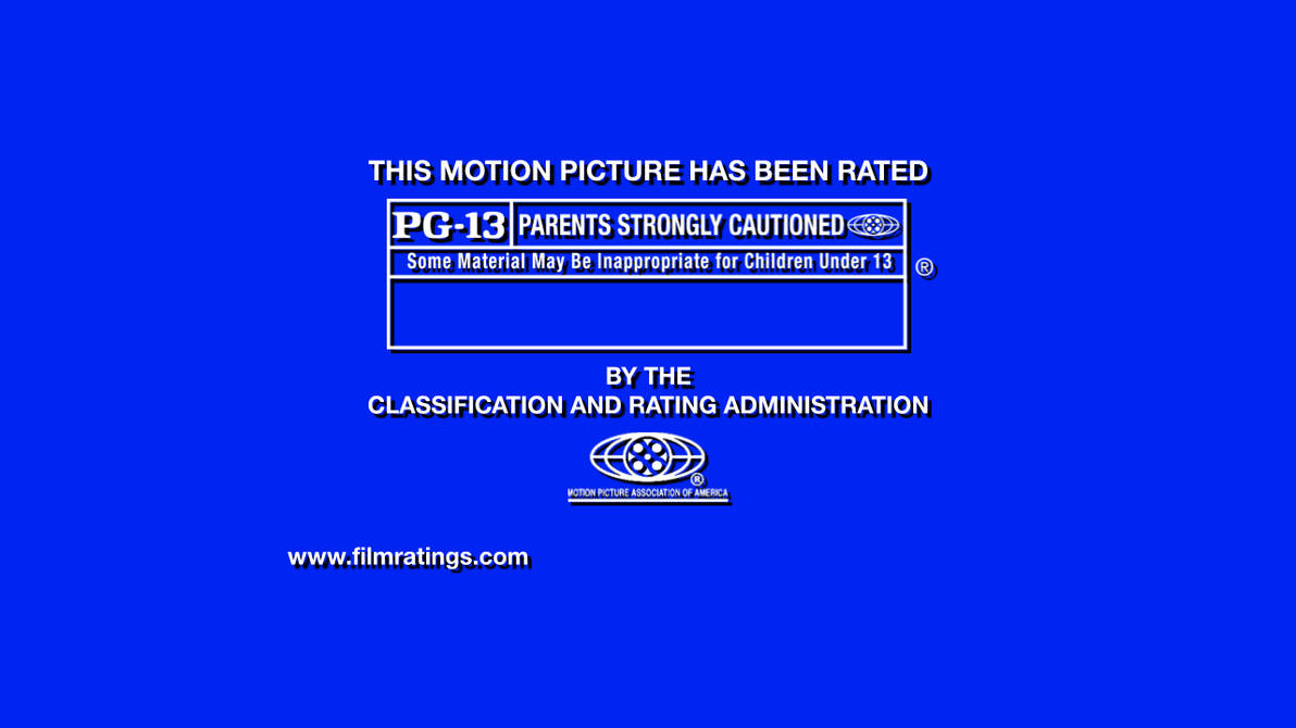 MPAA PG-13 Rating Screen Template (V2) by brandondavis50096 on DeviantArt