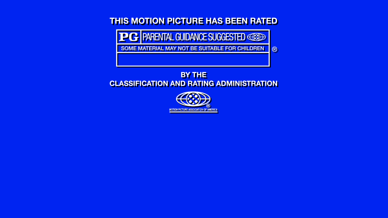 MPAA Screen Rated PG 