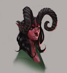 Character sketch Demon girl