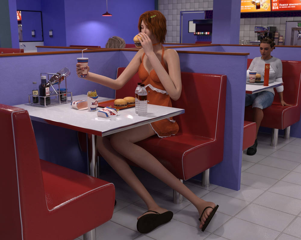 Fast Food Deviantart Lacey Eats Some Fast Food by a0040pc on DeviantArt